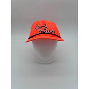 Long Beach Snapback Orange Hat Cap